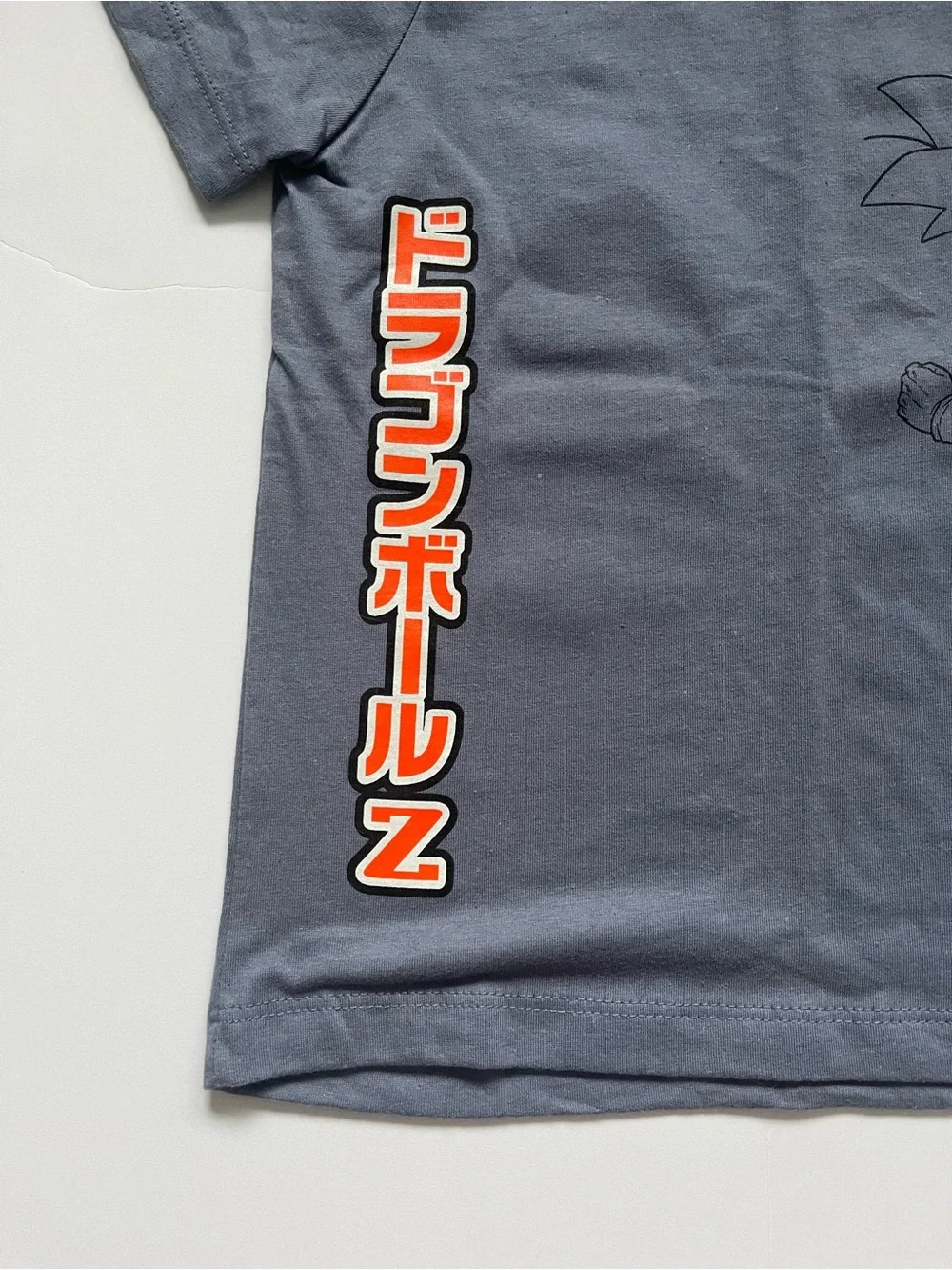 Kids Dragon Ball Z Graphic Tee in Grey XS